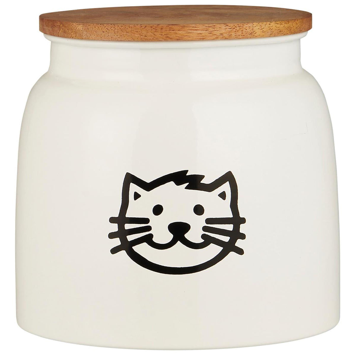 Frasco Comida para Gato con Tapa de Madera 2.2 lt.