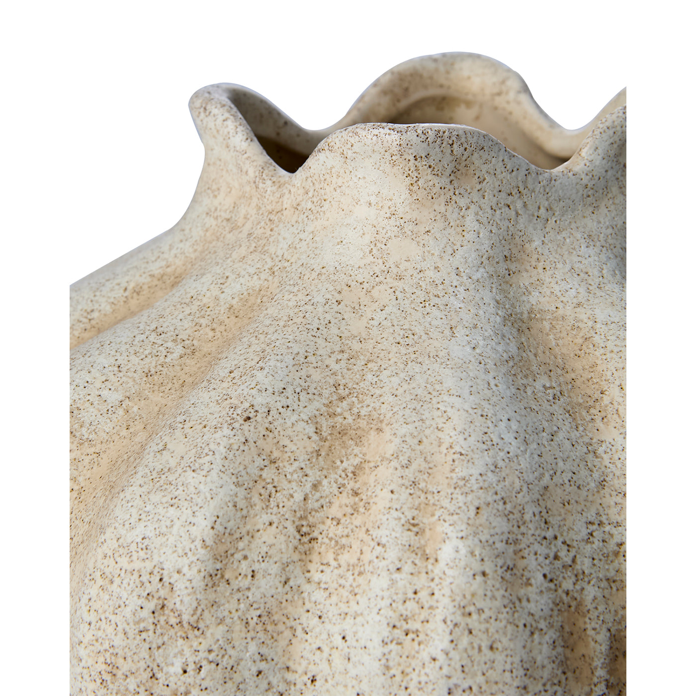 Florero, VIGGO , Beige, Ø19xW11 cm