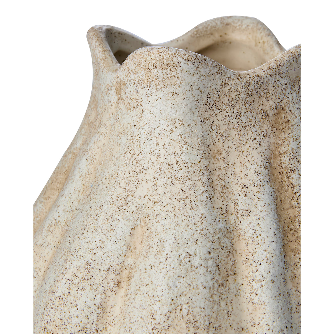 Florero, VIGGO , Beige, Ø14xW13 cm