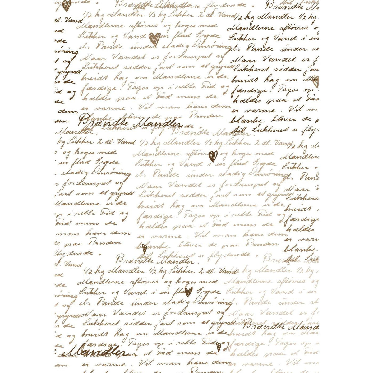 Papel de regalo Diseño Escritura Braendte Mandler 5 mt