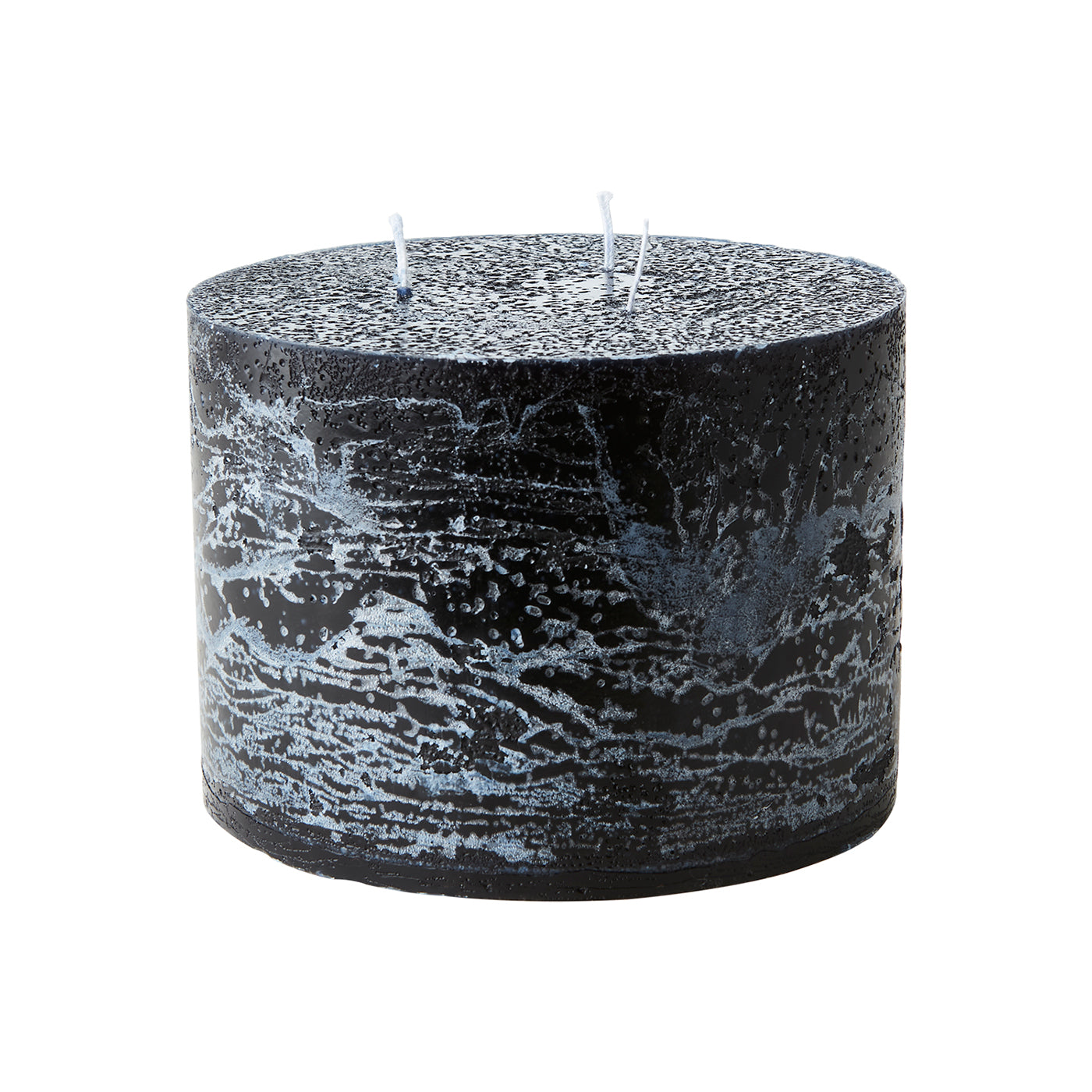 Vela COTE NORD 3 Mechas Ø15xH11 cm Negra