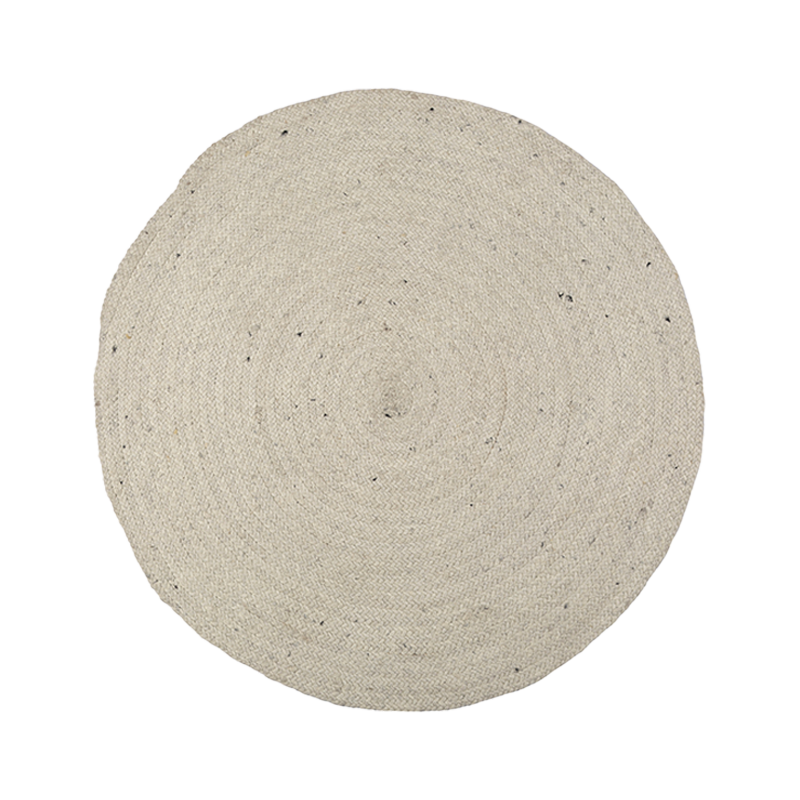 Alfombra Redonda Brika Blanc 1,5m de diámetro