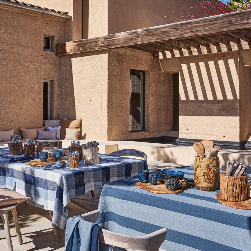 Mantel Tenerife Bleu Stone