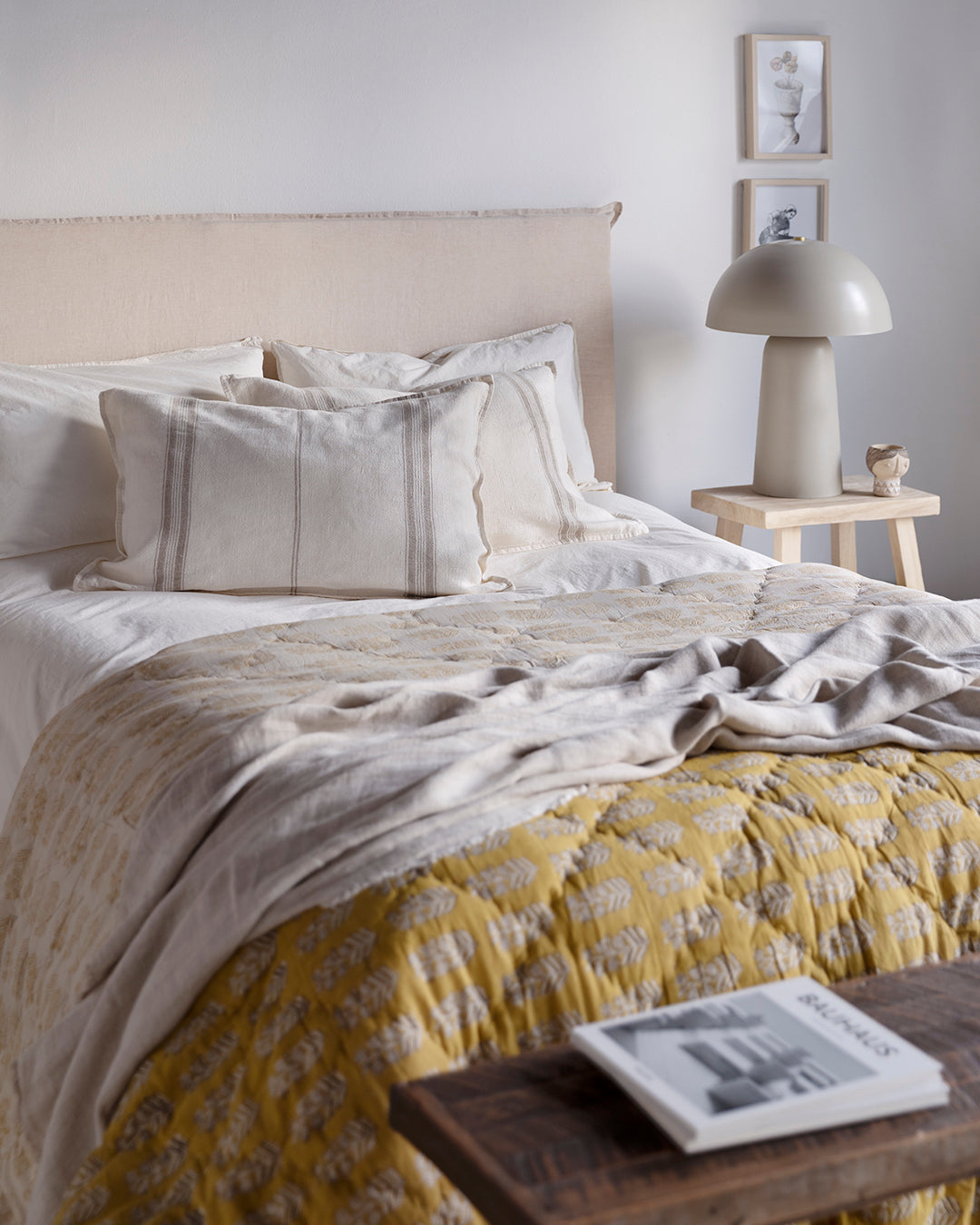 Cubrecama Algodón reversible Bangalore Mustard
