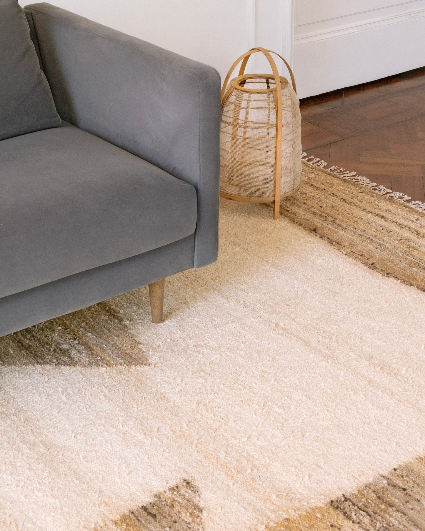 Alfombra Seda Gansu Naturel-Brown 2,5x3,5 m