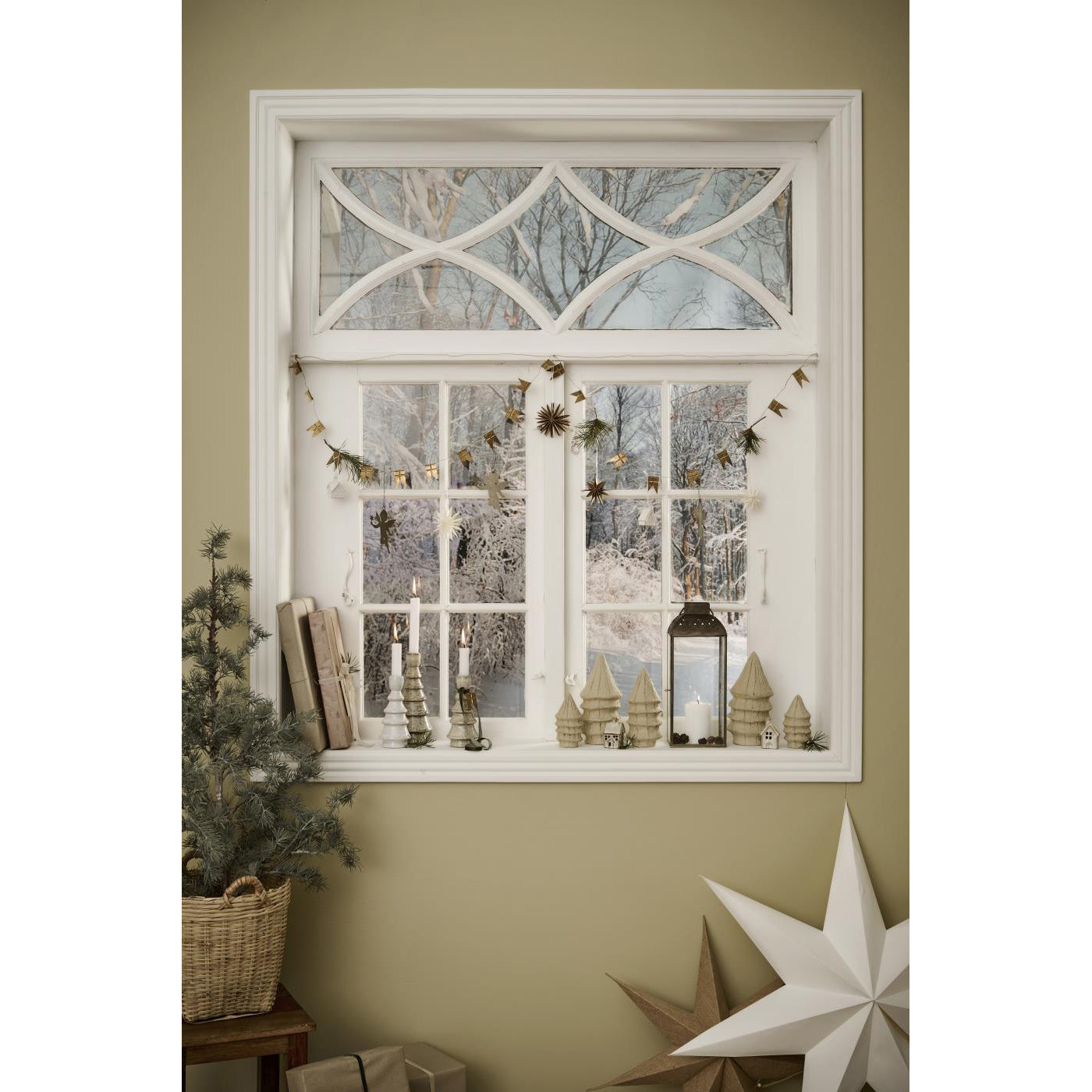 Árbol Navideño Artístico Papel Mâché Small H: 12,5 cm