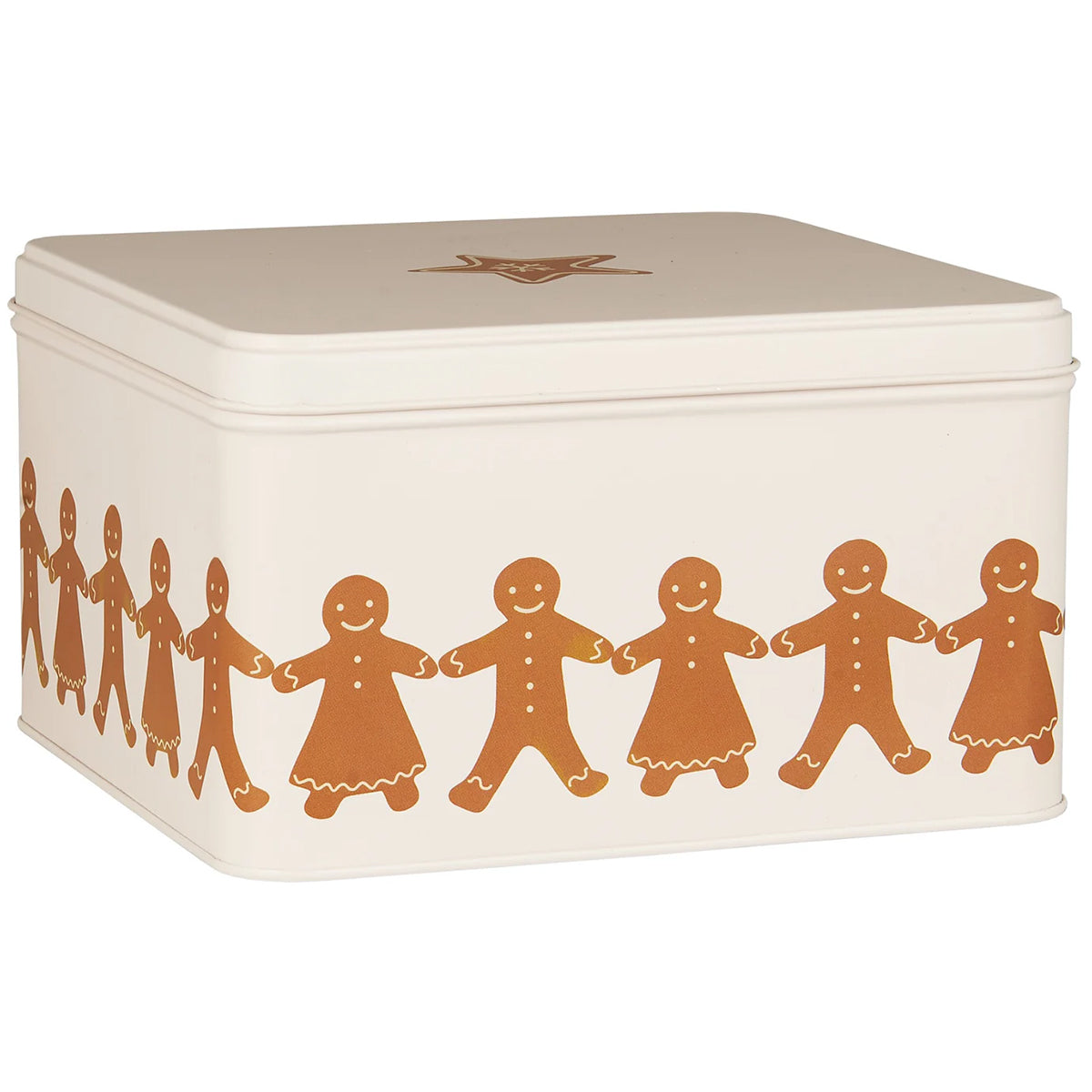 Caja Metálica para Alimentos Pareja Galletas, H: 10,3 L: 17,7 cm