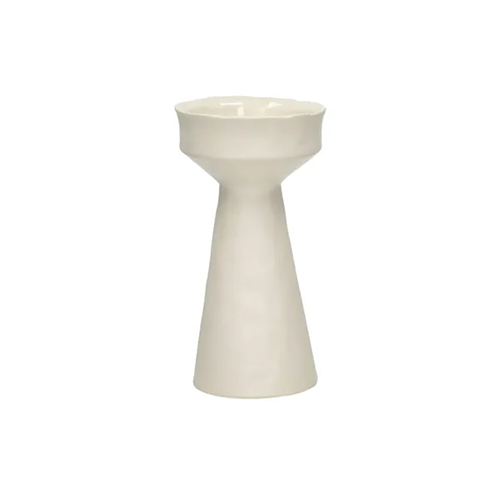 TIERNO Off White Candelabro DIA 9,3 x H 17,3 cm