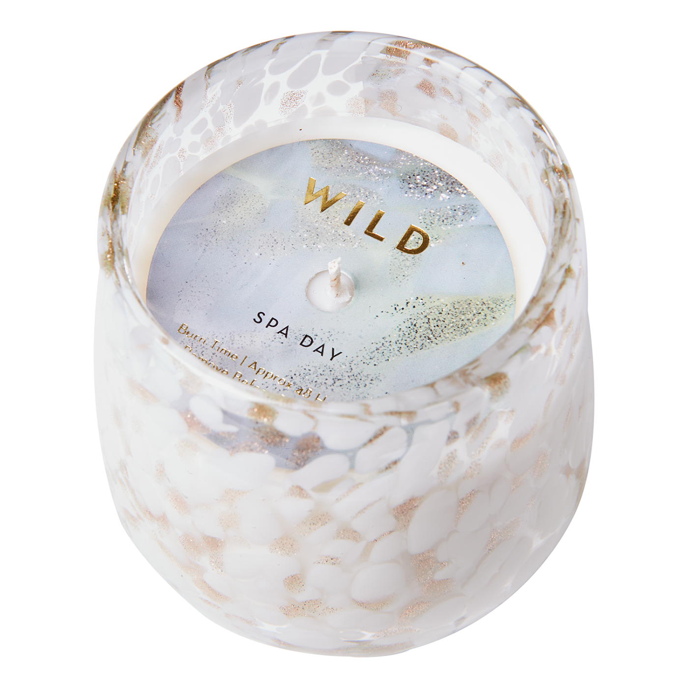 WILD Velas aromáticas Spa Day / Blanco Dorado