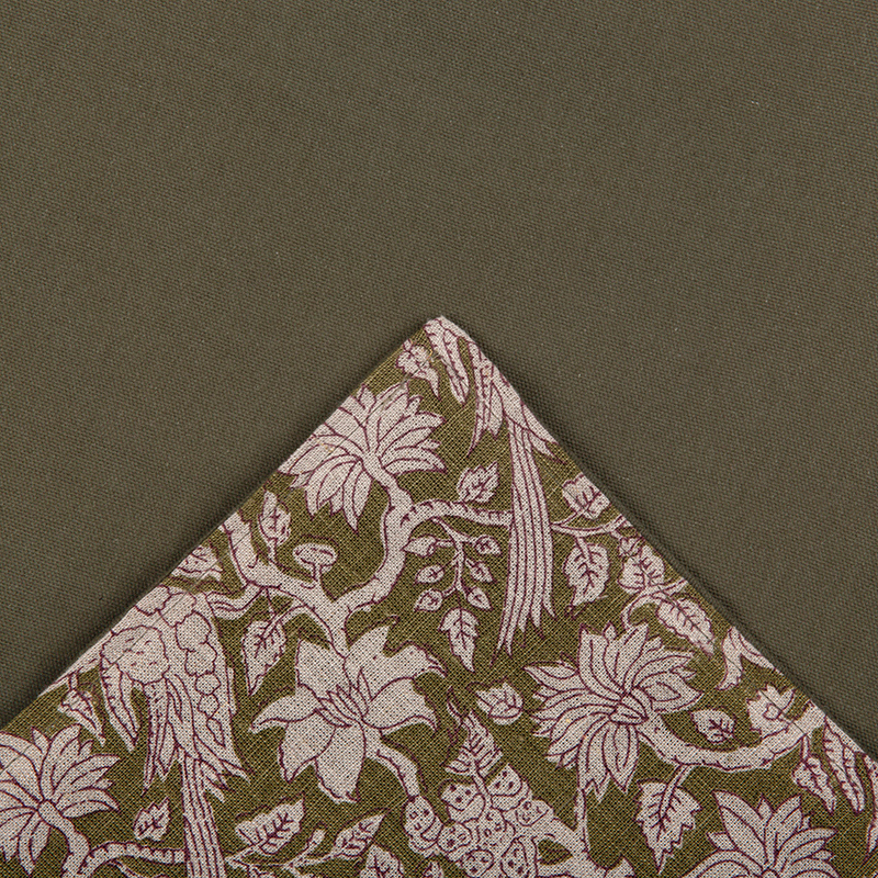 Funda Piecera Lino Jaipur Kaki 85x200 cm