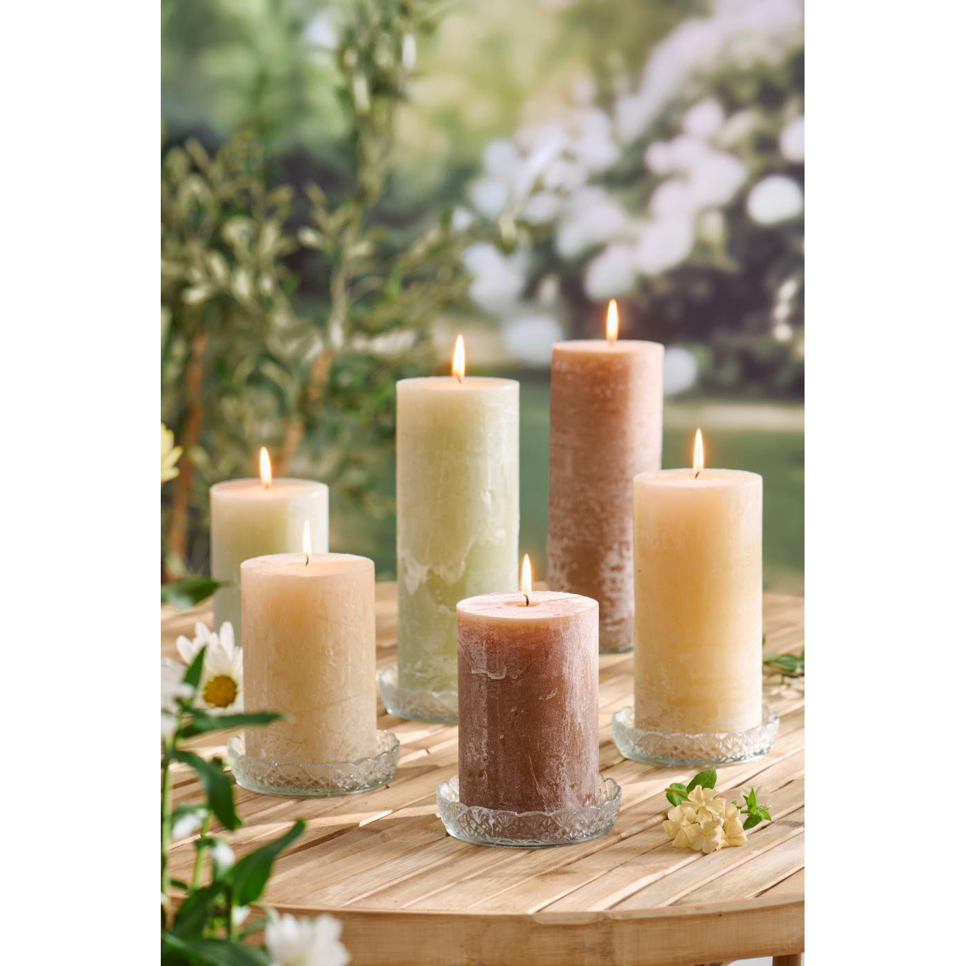 Vela Rústica Fog Ø: 9,6 H: 15 cm