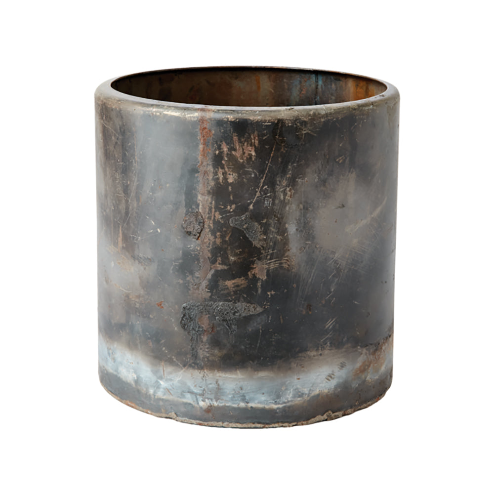 Maceta ROBUST negra L, H: 18 cm