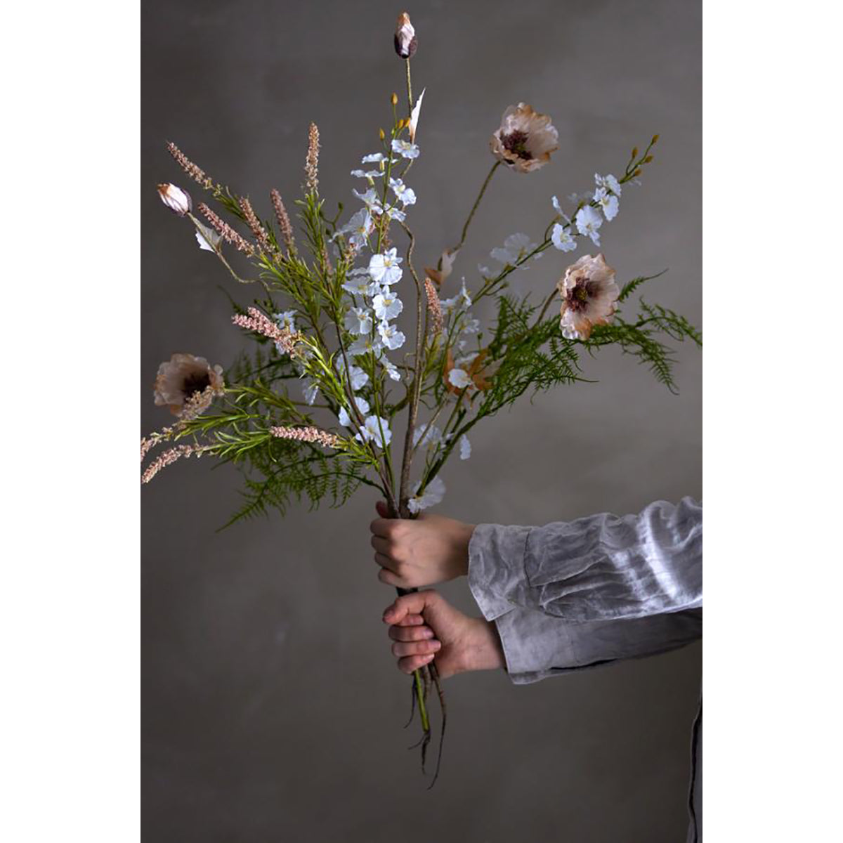 Flores Foxtail Rosadas, Ø25xH76 cm