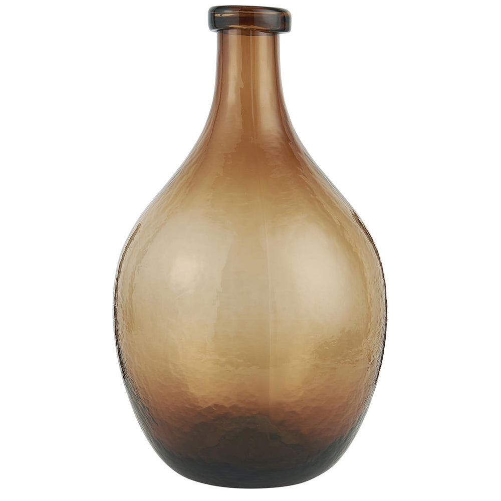 Botellón Florero de Vidrio Large Café Handblown
