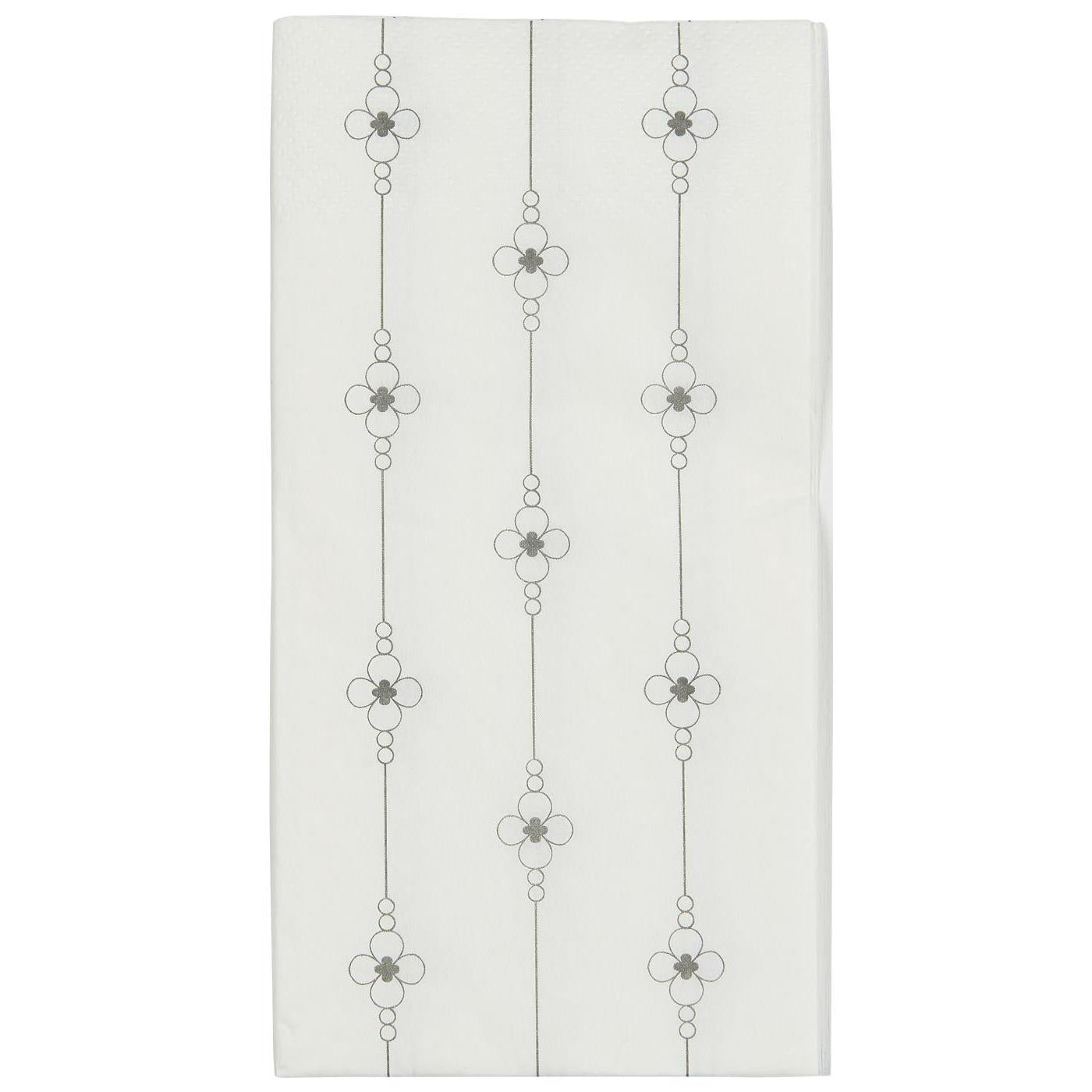 Servilletas con Diseño Flores Charbon 16 unidades de 10x20 cm