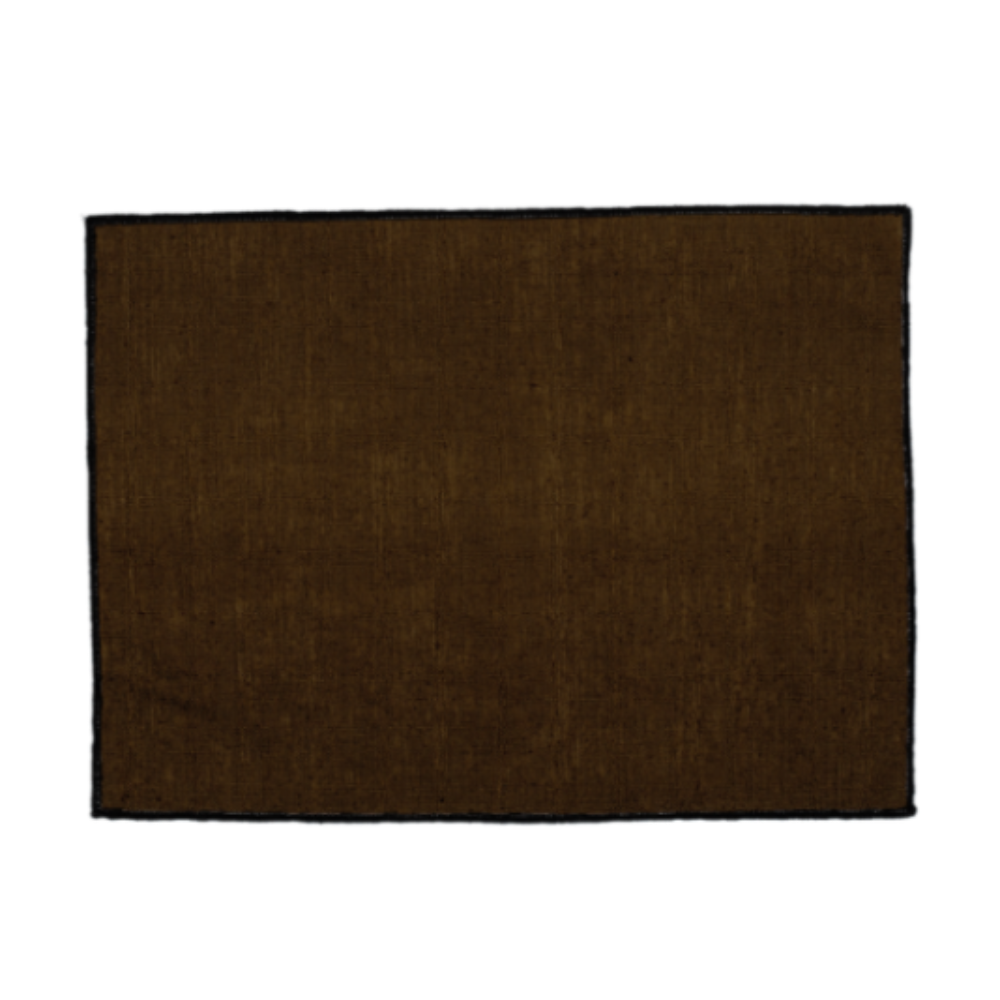 Set 6 Individuales Lino Engomado Borgo Moka