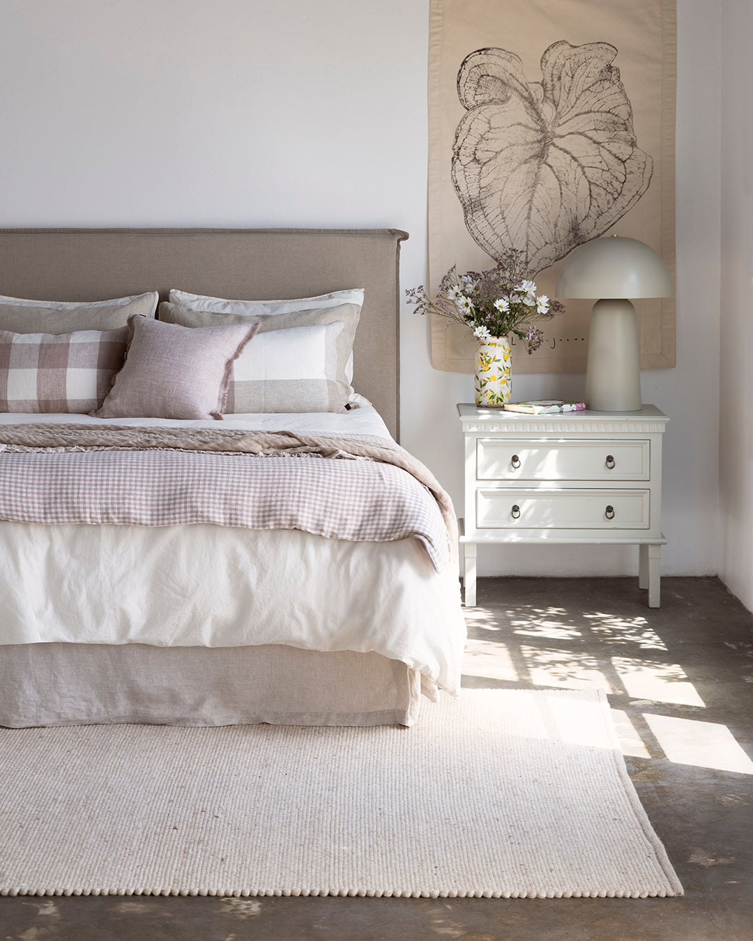 Funda Cojín Lino Palma Petale 45x45 cm