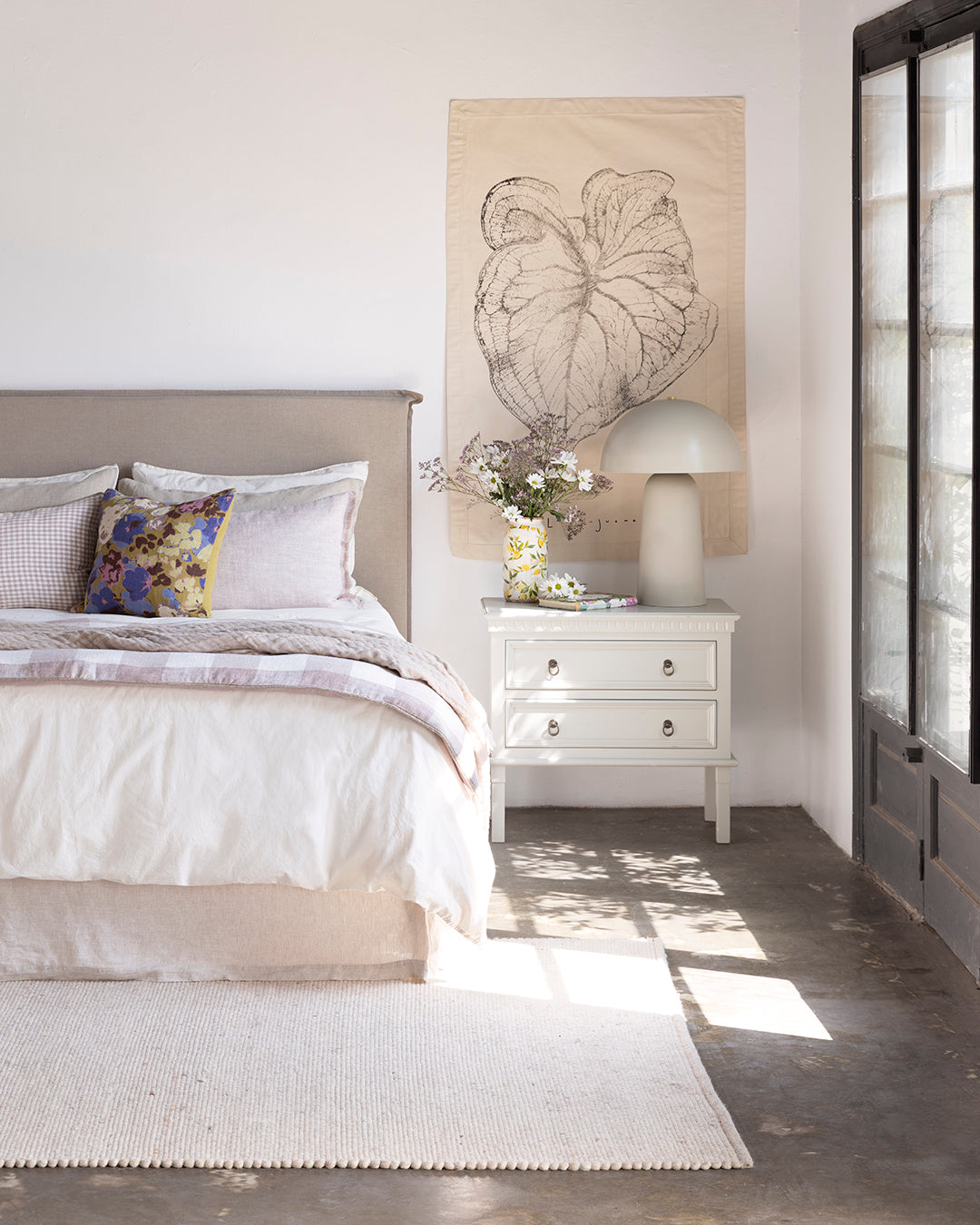 Funda Cojín Lino Piana Petale 45x45 cm