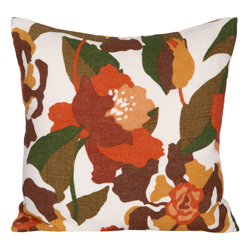 Funda Cojín Lino Ibiza Terre Brulee 45x45 cm