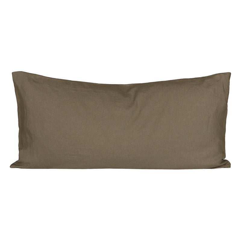 Funda Cojín Lino Olive 55x110 cm