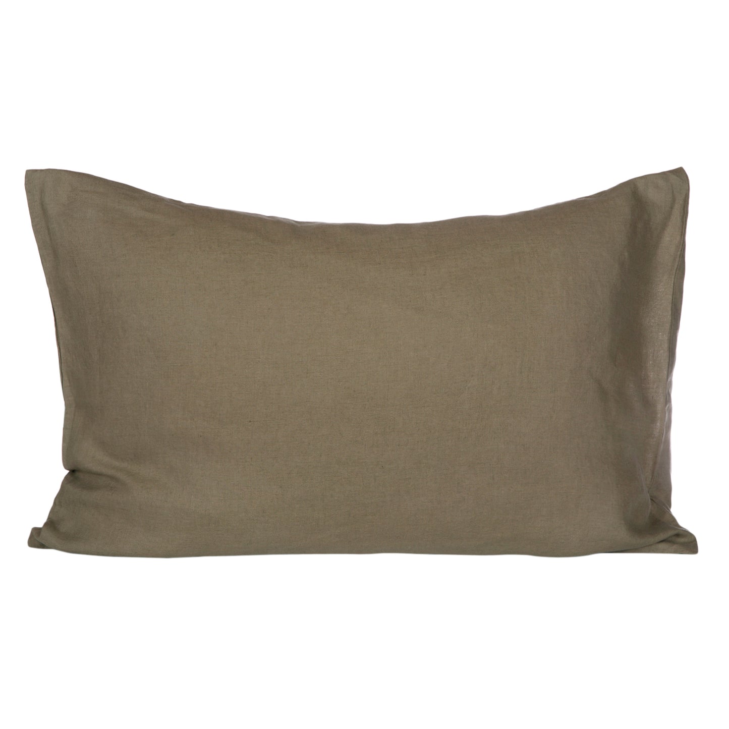 Funda de plumón Lino Olive con fundas de almohadas
