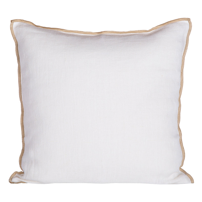 Funda Lino Chennai Blanc 45x45 cm