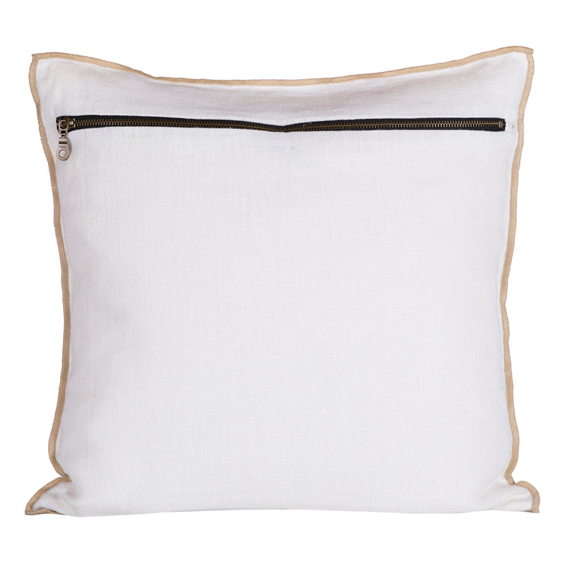 Funda Lino Chennai Blanc 45x45 cm