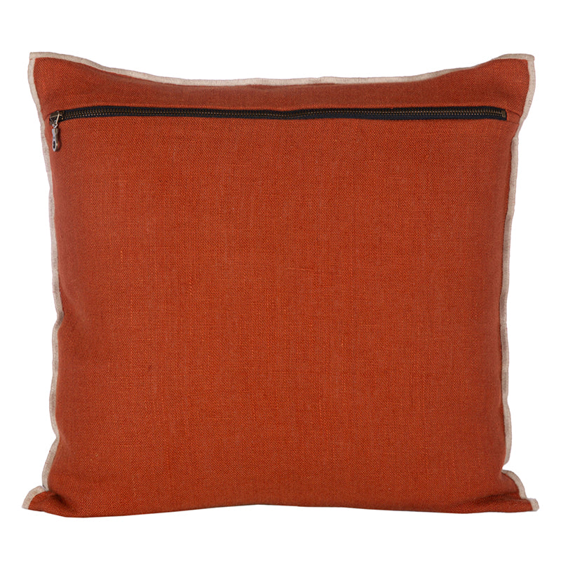 Funda Lino Chennai Brick 45x45 cm