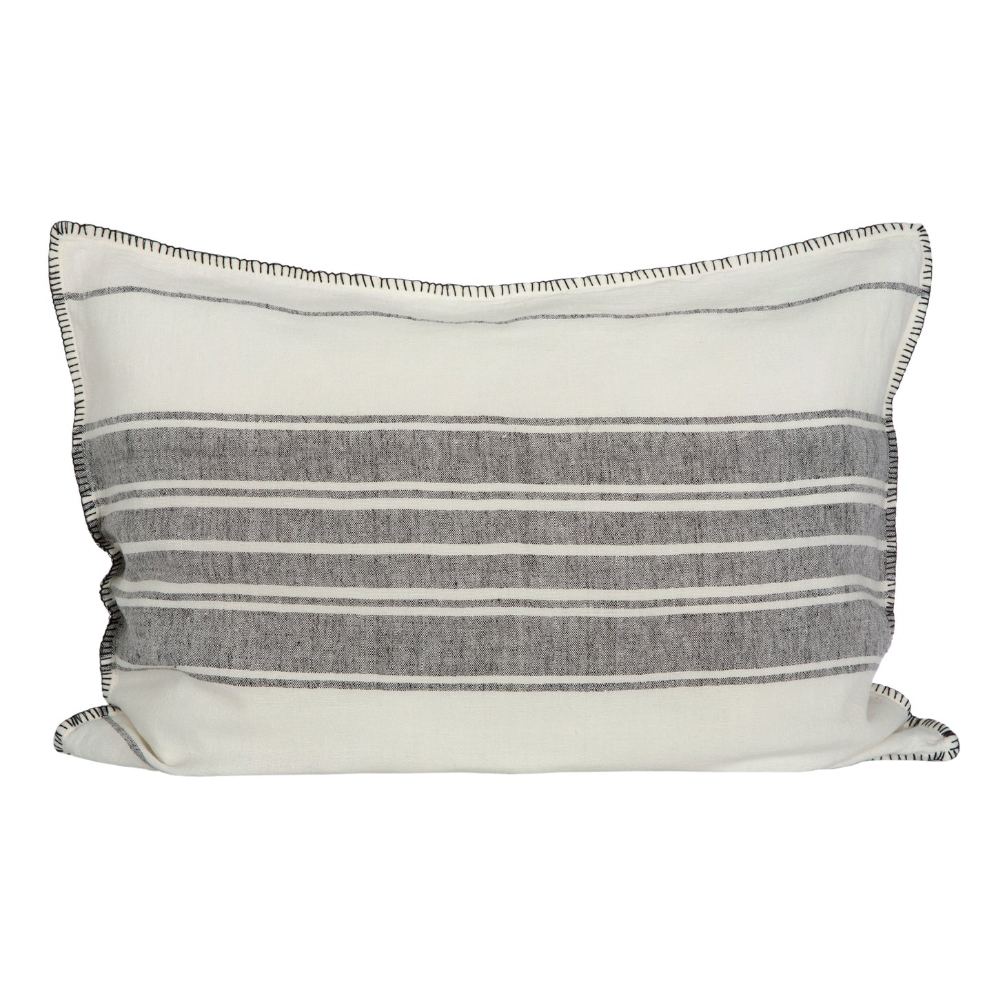 Funda Cojín Córcega Marfil/Natural/Negro 50x70 cm