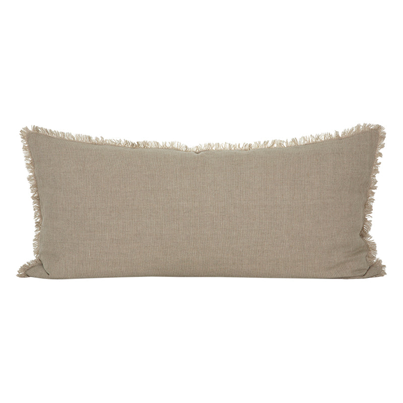 Funda Cojín Lino Dijon Natural/Marfil 55x110 cm