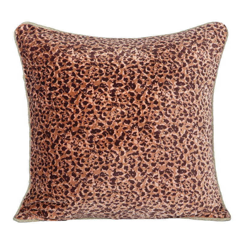 Funda Cojín Velvet Estampado Gairo Mocaccino 45x45 cm