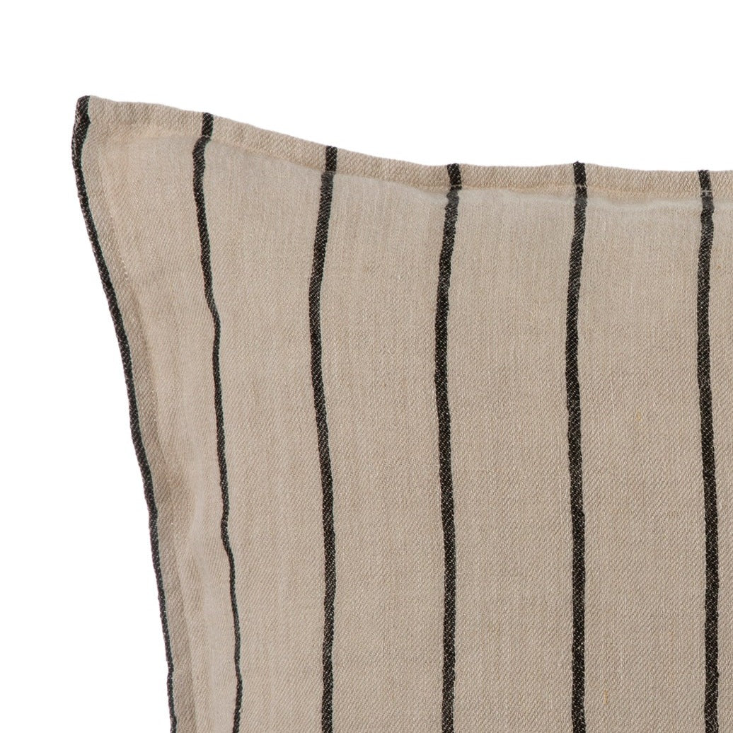 Funda Cojín Le Mans Natural Negro 40x60 cm