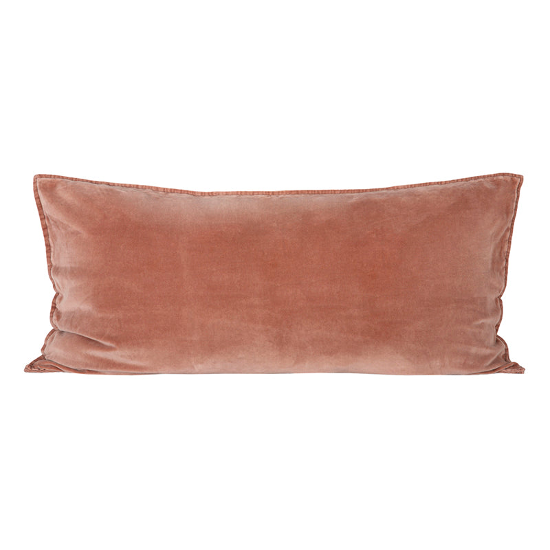 Funda Cojín Velvet Manhattan Mocaccino 55x110 cm