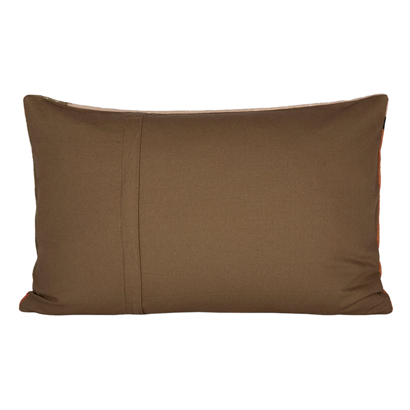 Funda Cojín Bordado Manille Kaki 40x60 cm