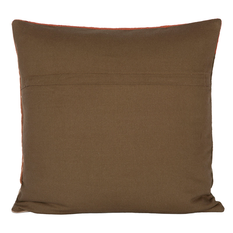 Funda Cojín Bordado Manille Kaki 45x45 cm