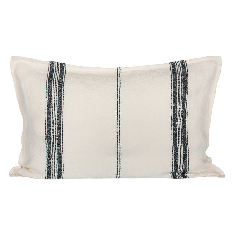 Funda Cojín Metz Marfil/Negro 40x60 cm