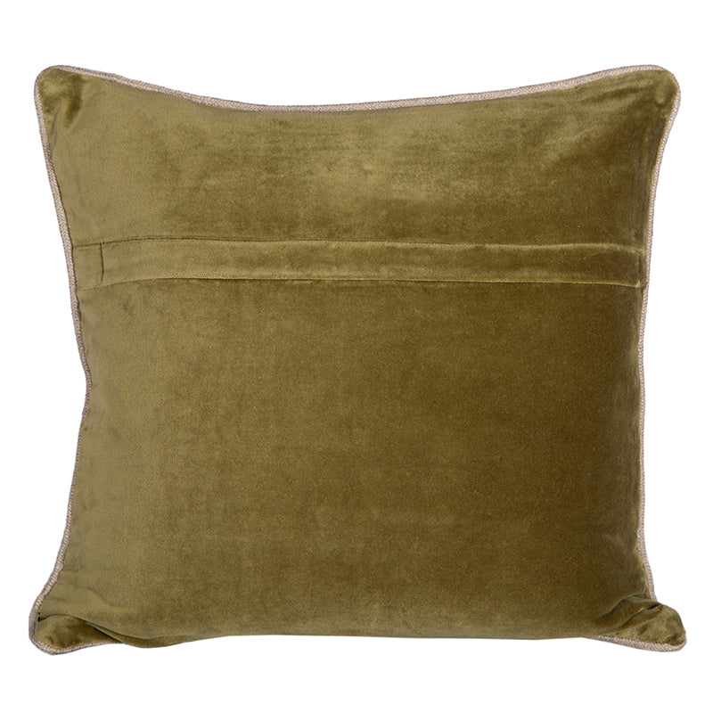 Funda Velvet New Delhi Olive 45x45 cm