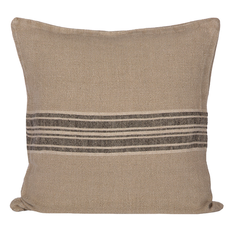 Funda Cojín Orleans Natural/Negro/Marfil 45x45 cm