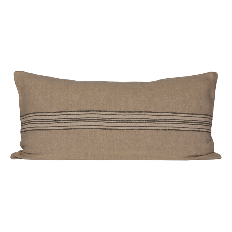 Funda Cojín Orleans Natural/Marfil/Negro 55x110 cm