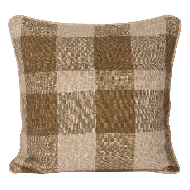 Funda Cojin Lino Palma Gold 45x45 cm