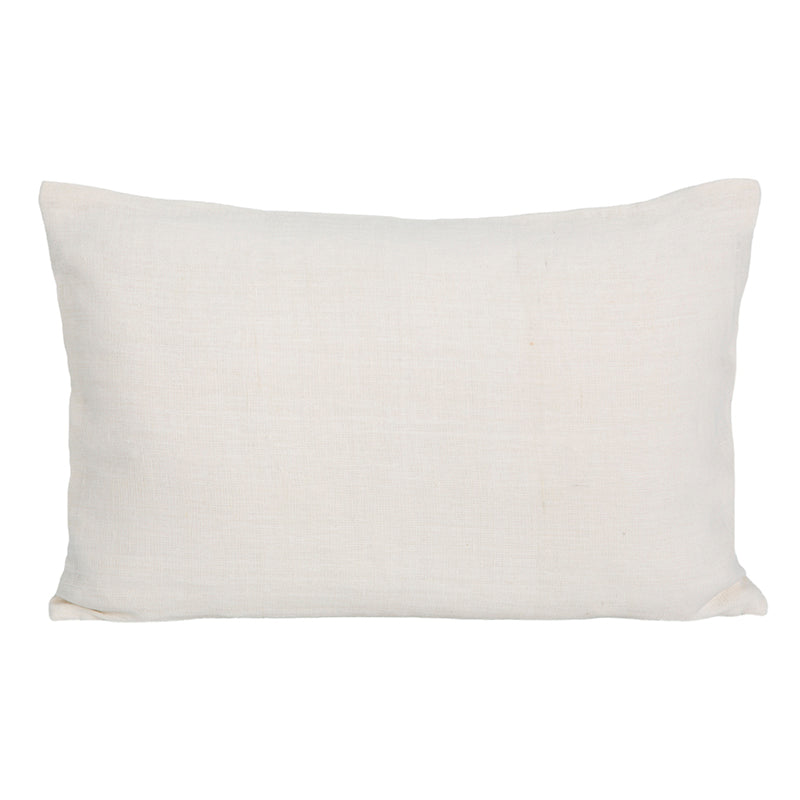 Funda Cojín Lino Bordado Skagen Blanc 40x60 cm