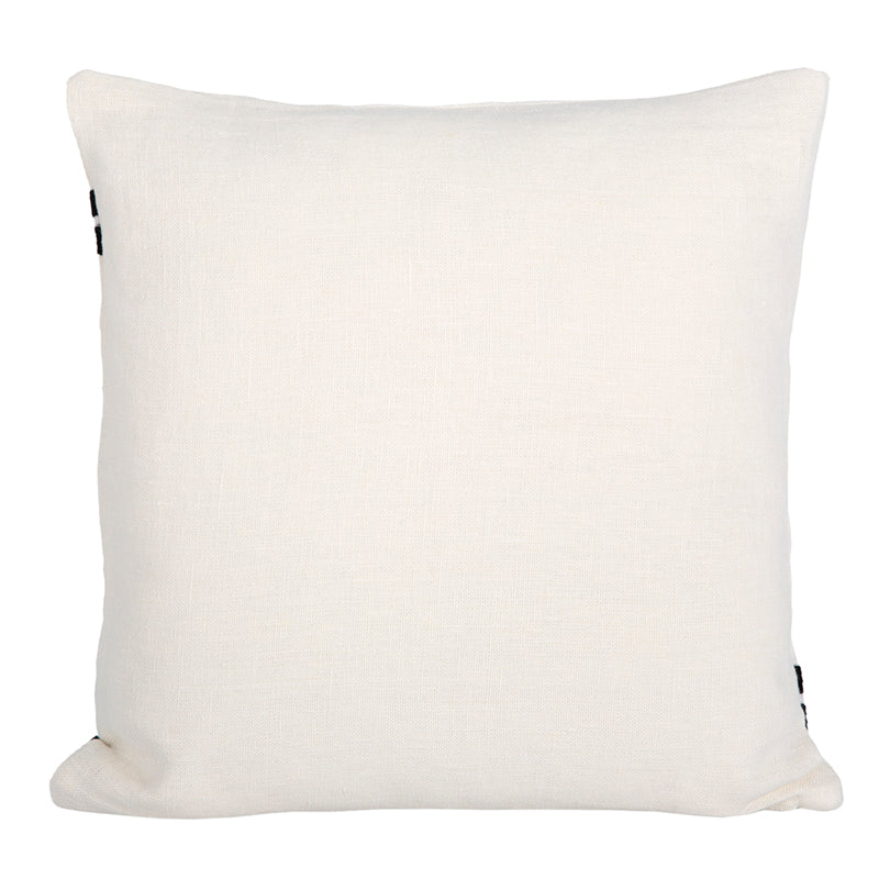 Funda Cojín Lino Bordado Skagen Blanc 45x45 cm