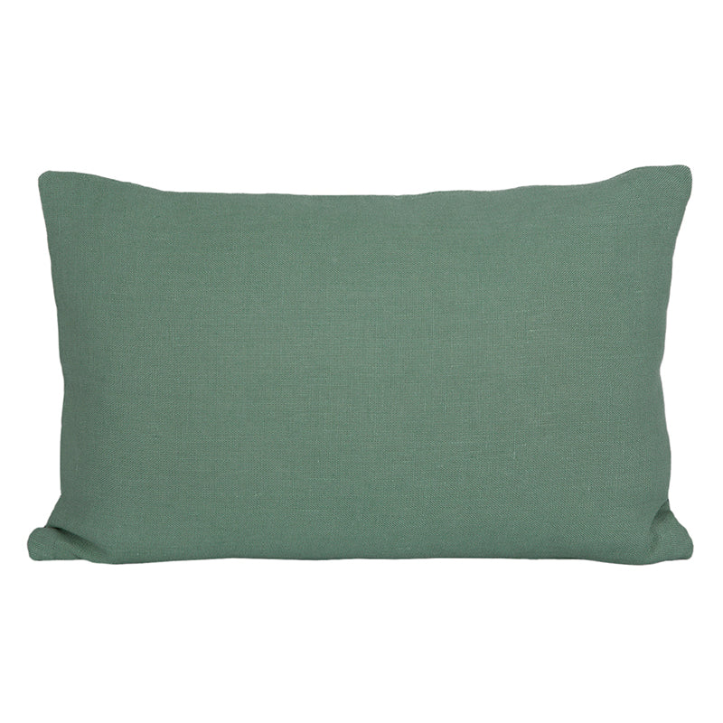 Funda Cojín Lino Bordado Skagen Celadon 40x60 cm
