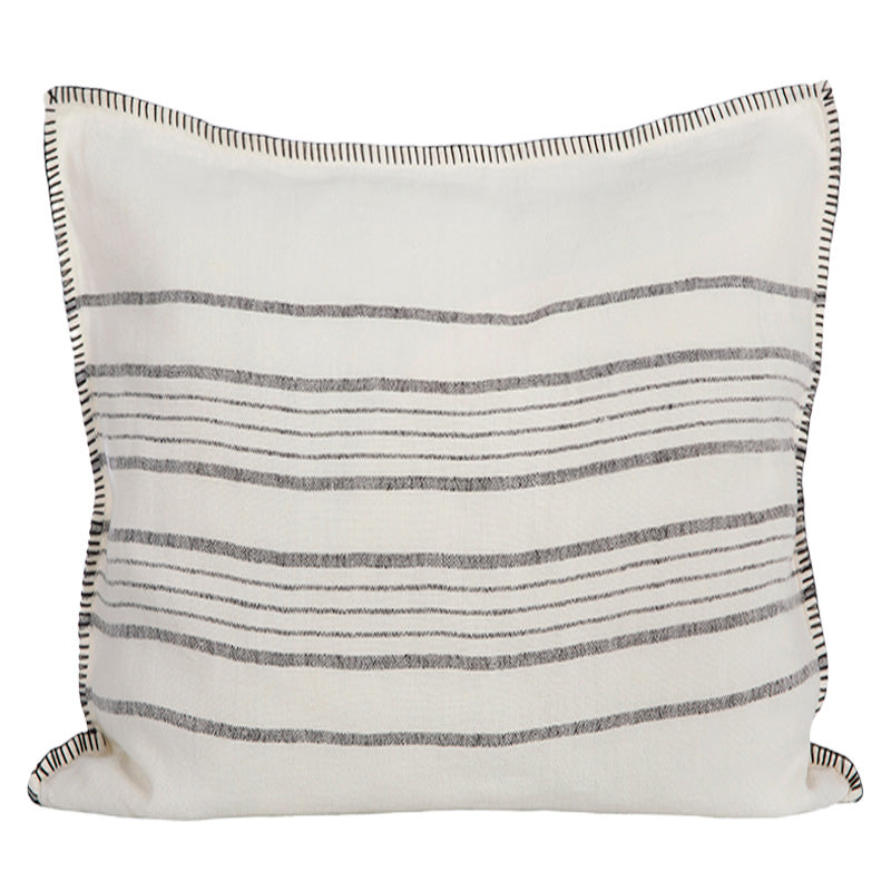 Funda Cojín Grenoble Marfil/Negro 45x45 cm