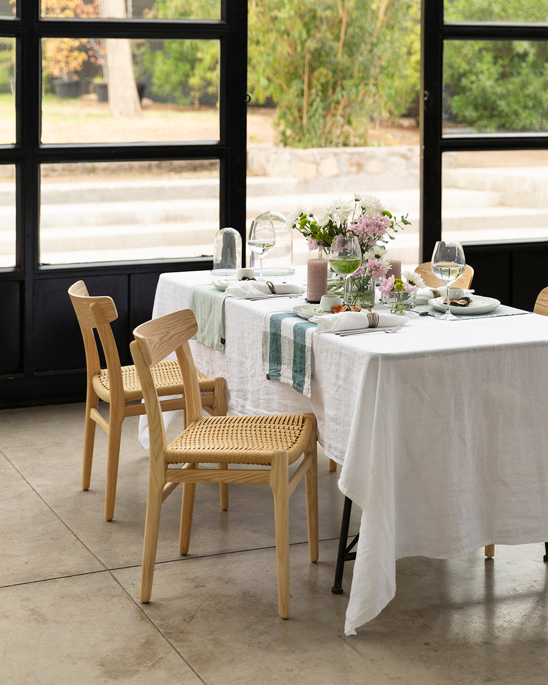 Mantel Lino Bergen Blanc