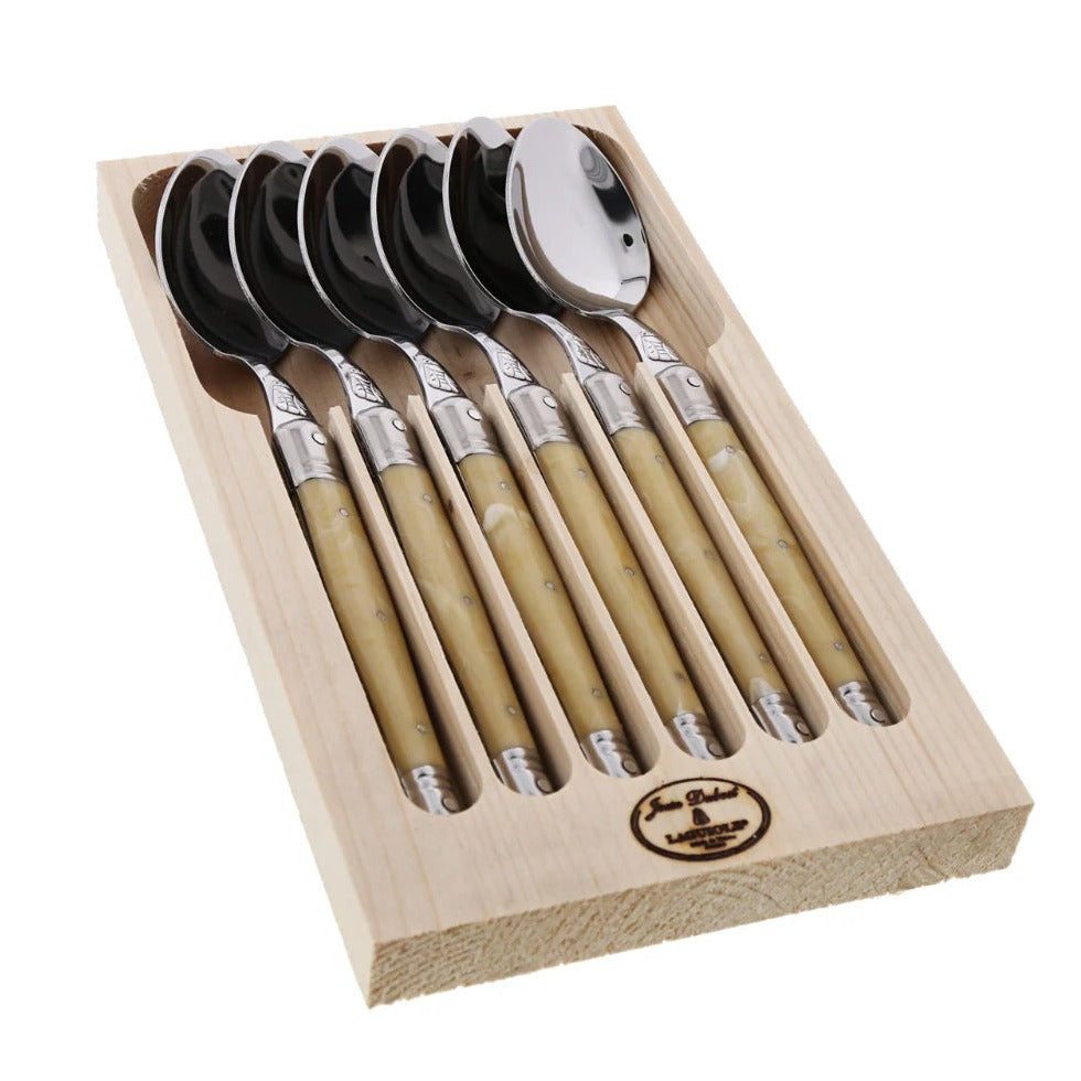 Laguiole Set 6 Cucharas Mármol Jean Dubost