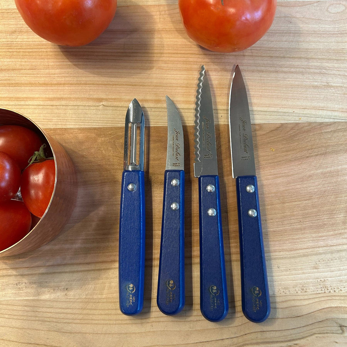 Cuchillo Curvo 12 mm Azul Laguiole Jean Dubost