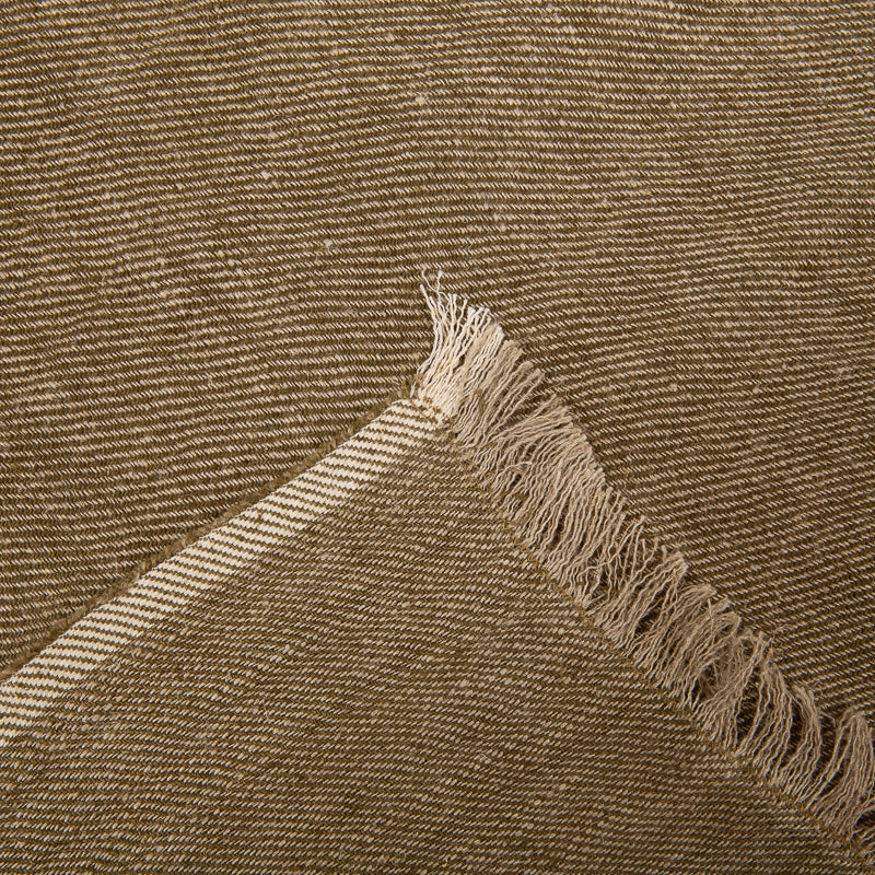 Manta lino Cuba Olive