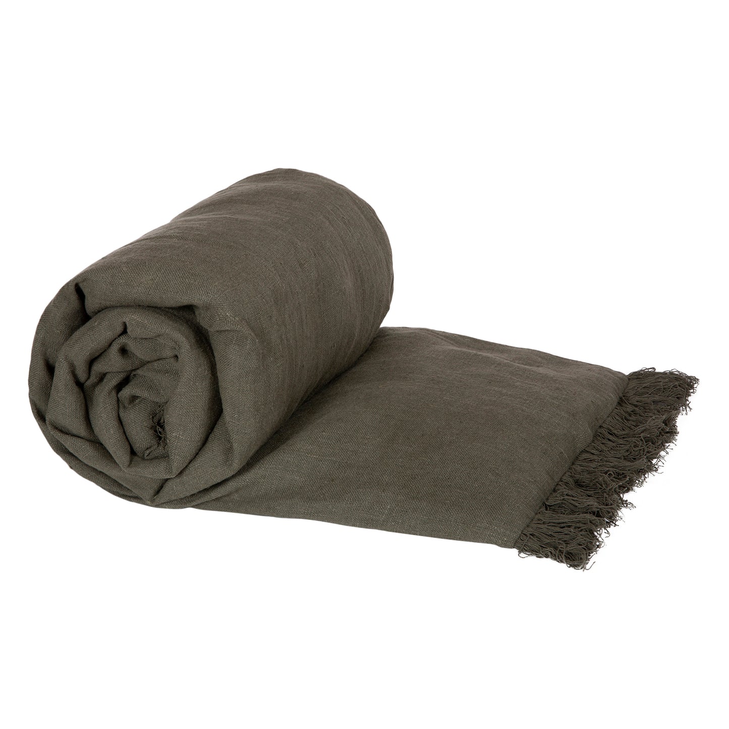 Funda Piecera Lino Wani Kaki 85x200 cm