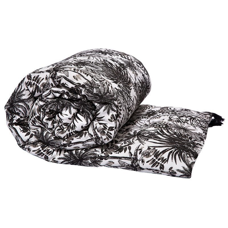 Piecera Lino Mahe Blanc Noir